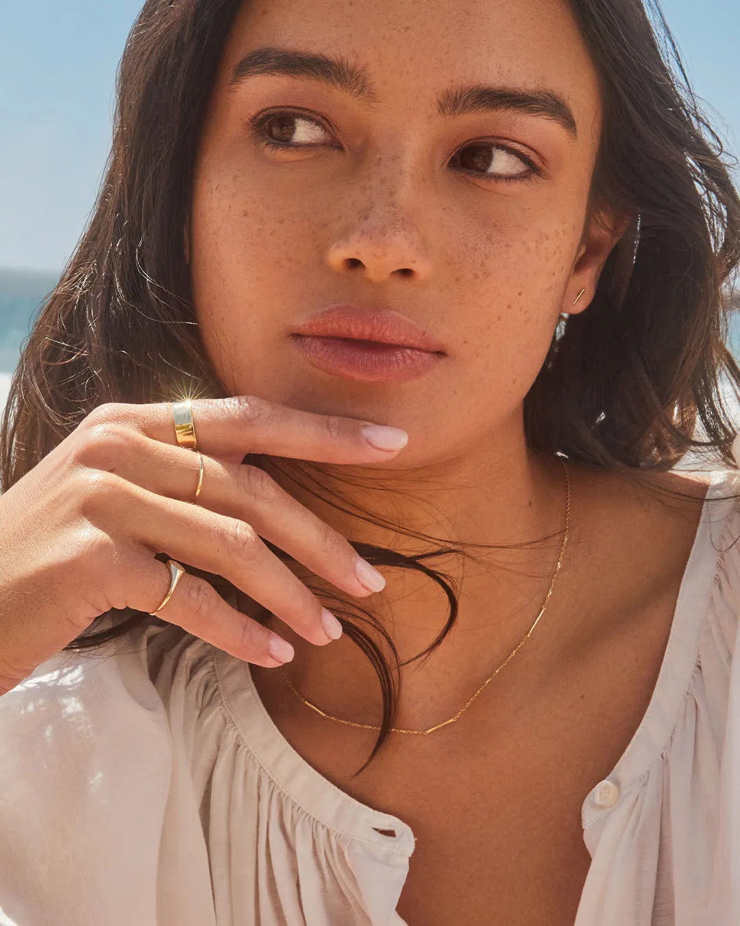 14k Gold Rose Delicate Ring