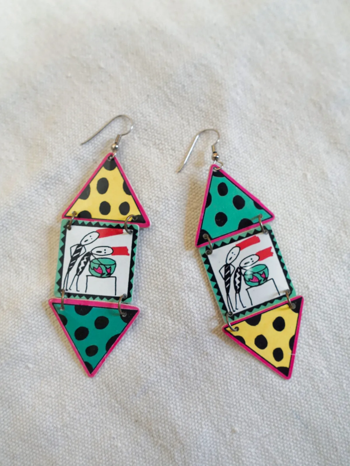 1987 Boom Boom Wiz Dangle earrings