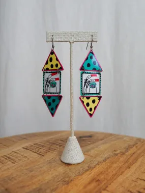 1987 Boom Boom Wiz Dangle earrings