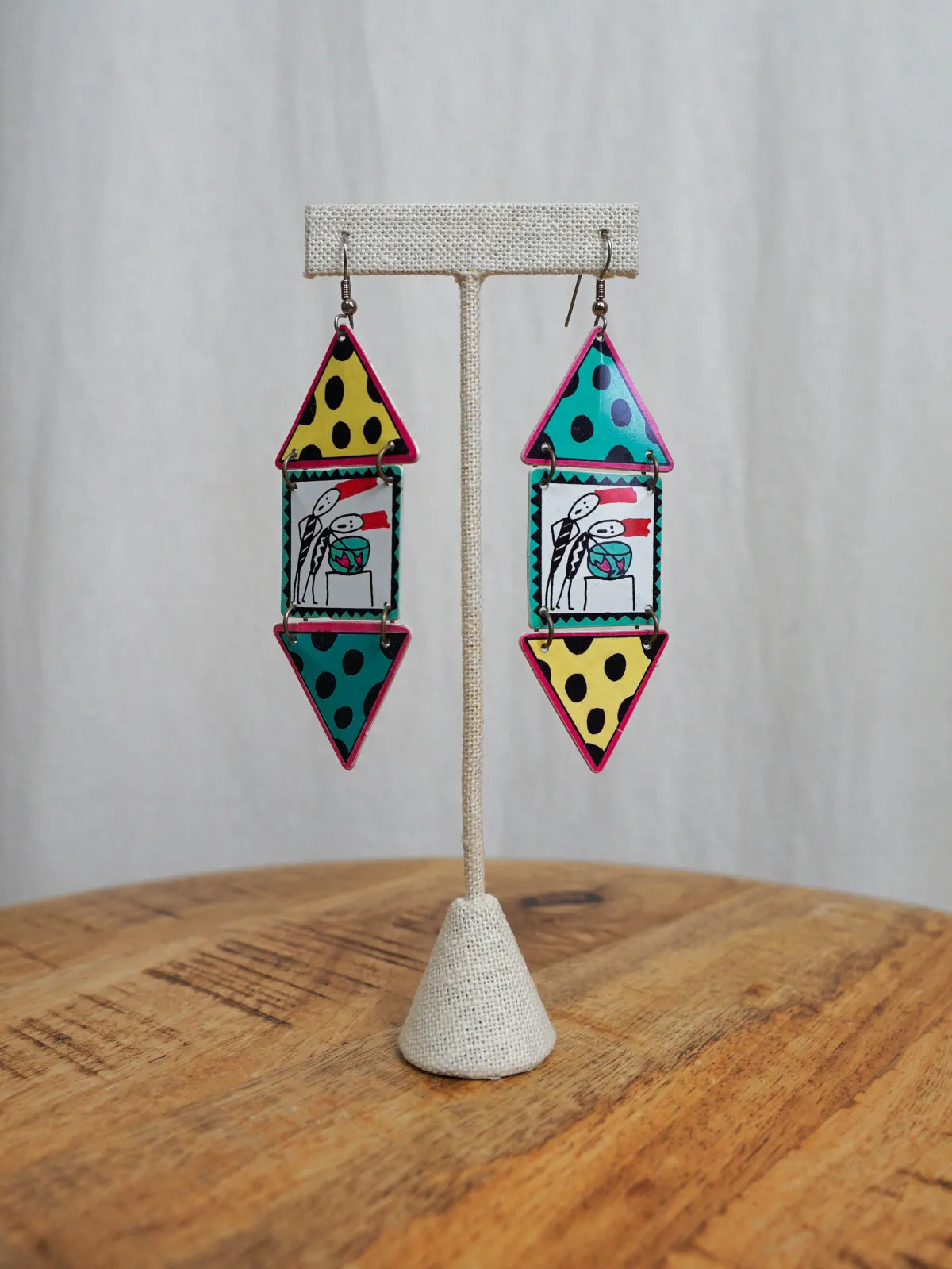 1987 Boom Boom Wiz Dangle earrings