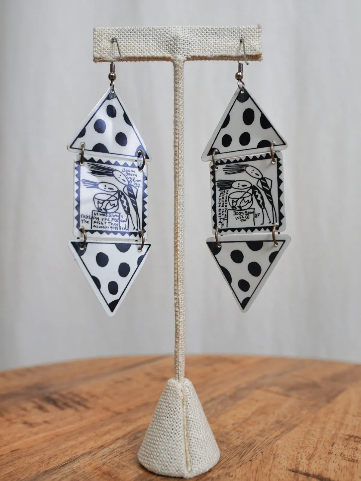 1987 Boom Boom Wiz Dangle earrings