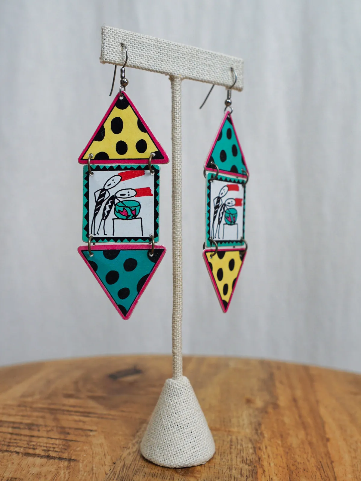 1987 Boom Boom Wiz Dangle earrings