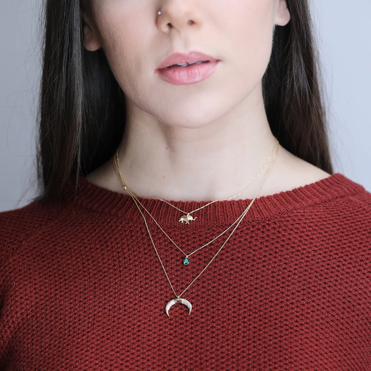 Blue Topaz Teardrop Pendant Necklace