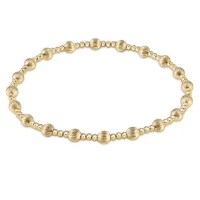 dignity sincerity pattern 4mm bead bracelet