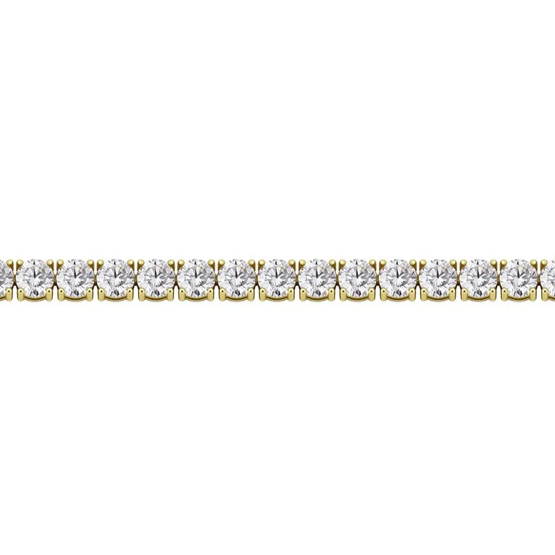 Iced Out Moissanite Tennis Link Bracelet