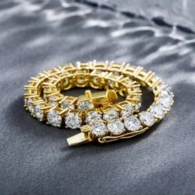 Iced Out Moissanite Tennis Link Bracelet