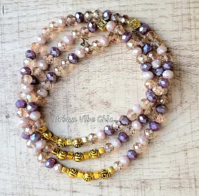 Luxe Wine Stretch Bracelet