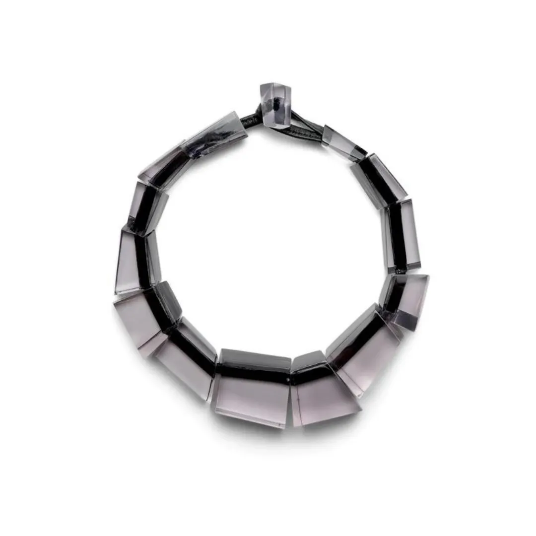 Monies Poppy Smokey Grey Necklace