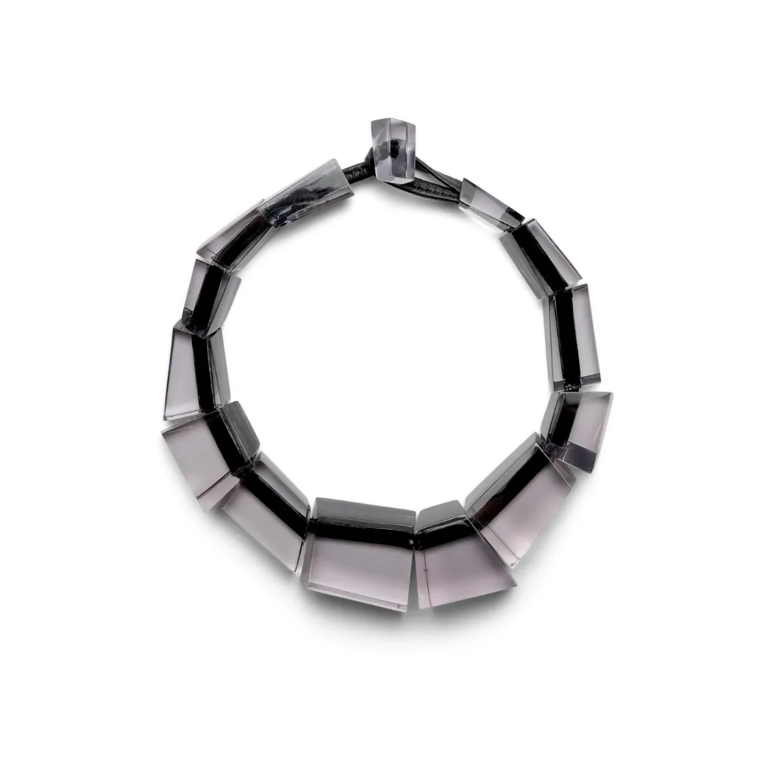 Monies Poppy Smokey Grey Necklace