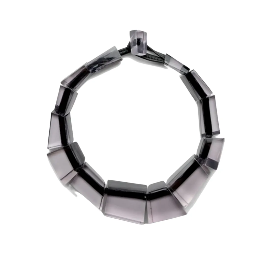 Monies Poppy Smokey Grey Necklace