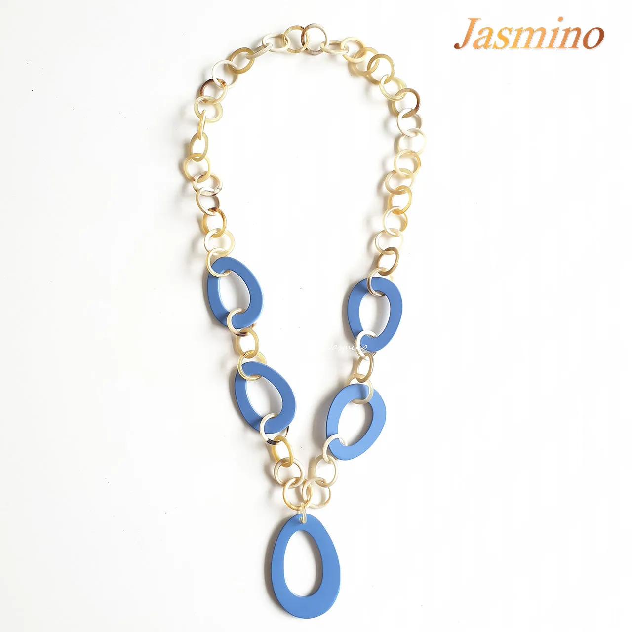 Natural Handmade Horn Necklace J17488, Source as Buffalo Horn & Lacquer
