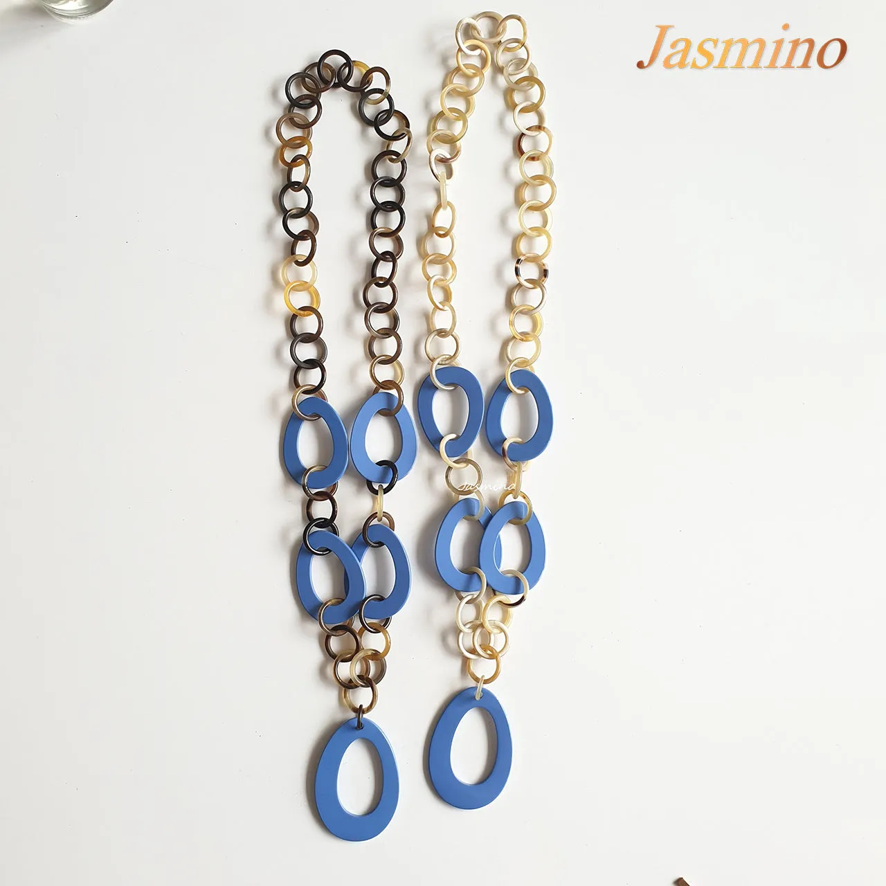Natural Handmade Horn Necklace J17488, Source as Buffalo Horn & Lacquer