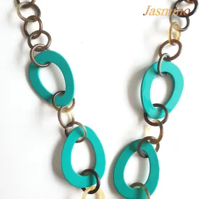 Natural Handmade Horn Necklace J17488, Source as Buffalo Horn & Lacquer