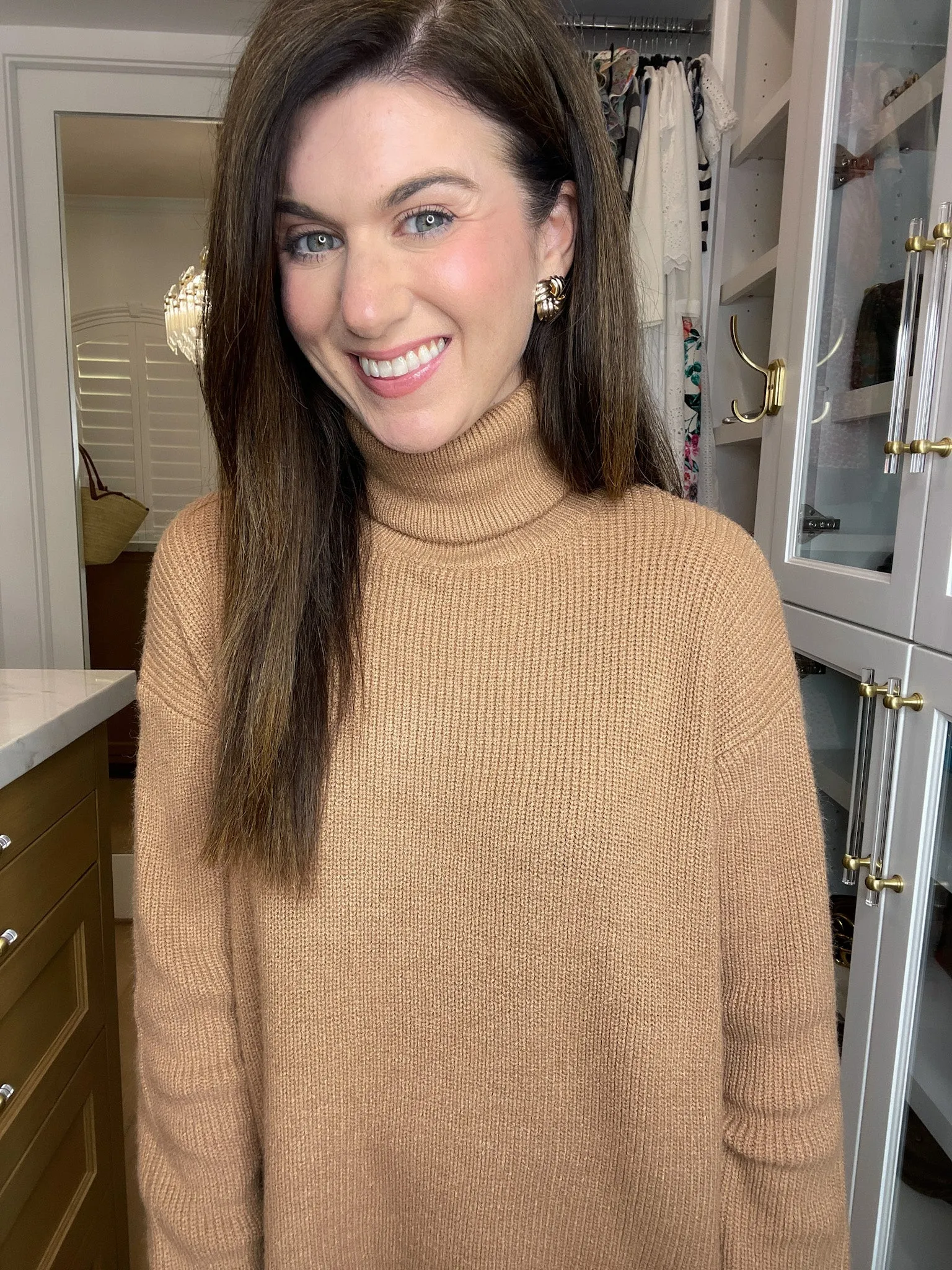 Square Weave Earrings in Gold