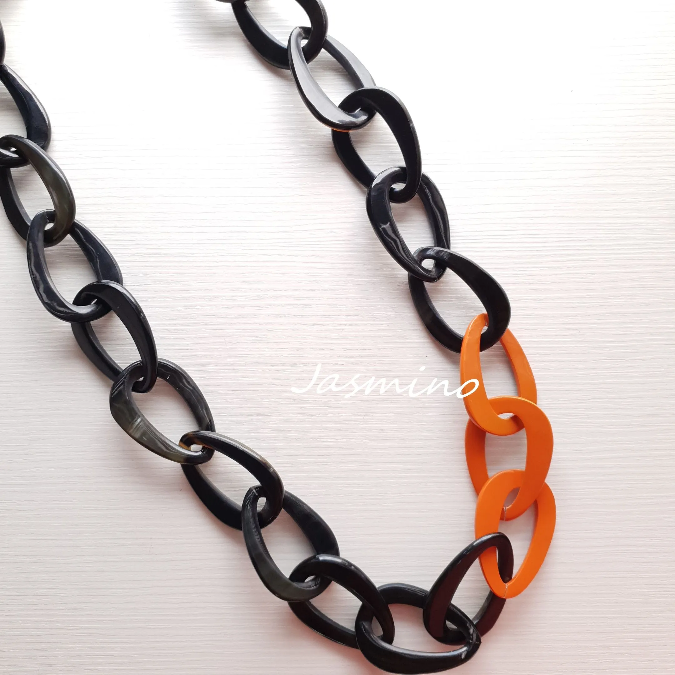 Trendy Buffalo Horn Necklace J17894, Natural Handmade Jewelry
