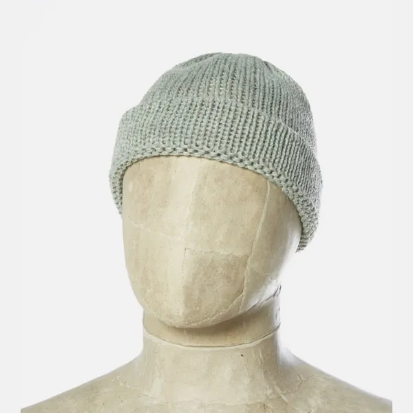 Universal Works Short Watch Cap - Cool Green