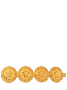 Versace   Medusa coin left side hair clip 