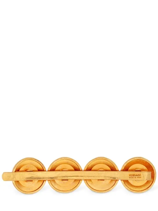 Versace   Medusa coin left side hair clip 