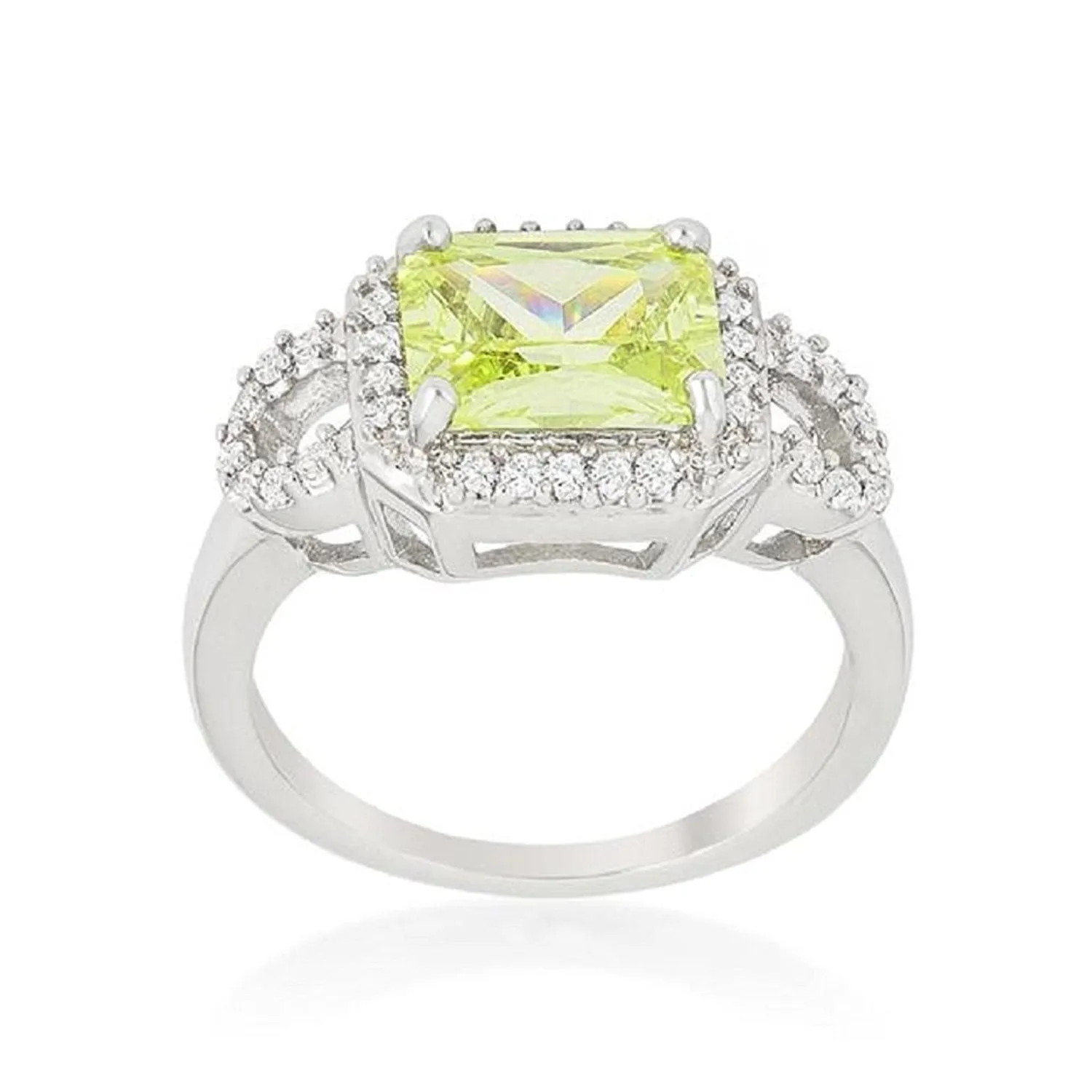 WildKlass Radiant Cut Halo Ring