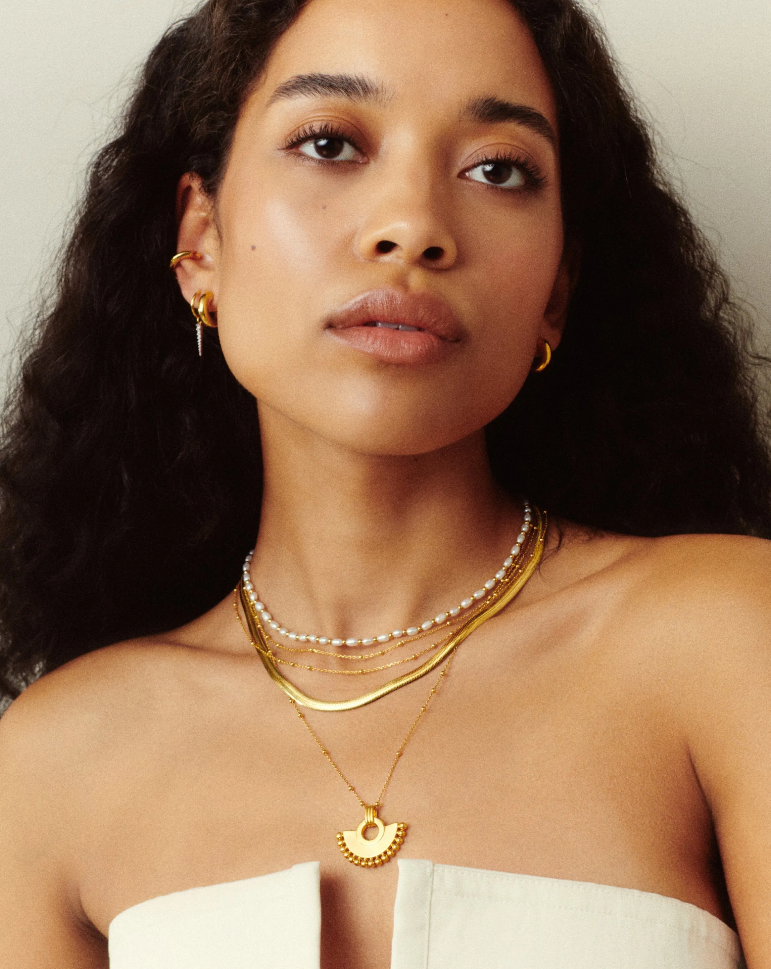 Zenyu Fan Necklace | 18ct Gold Plated